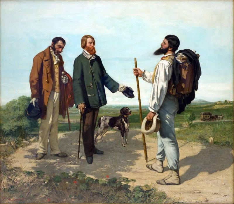 Gustave Courbet La rencontre oil painting image